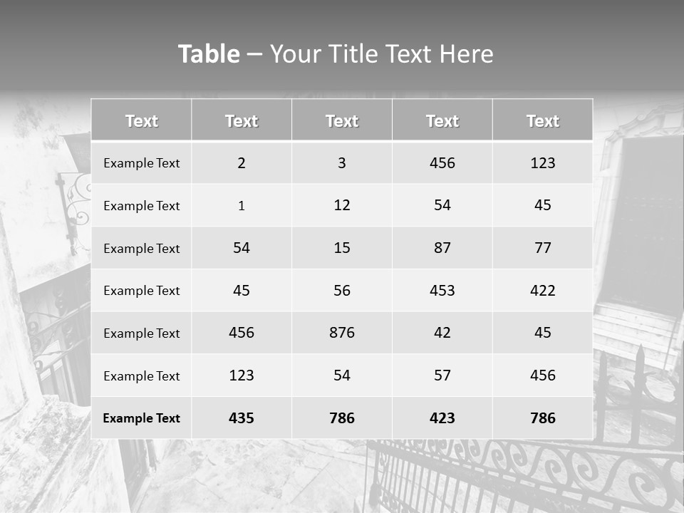House Typical Damaged PowerPoint Template