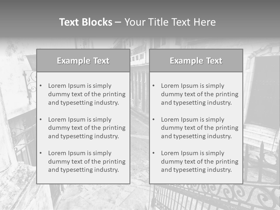 House Typical Damaged PowerPoint Template