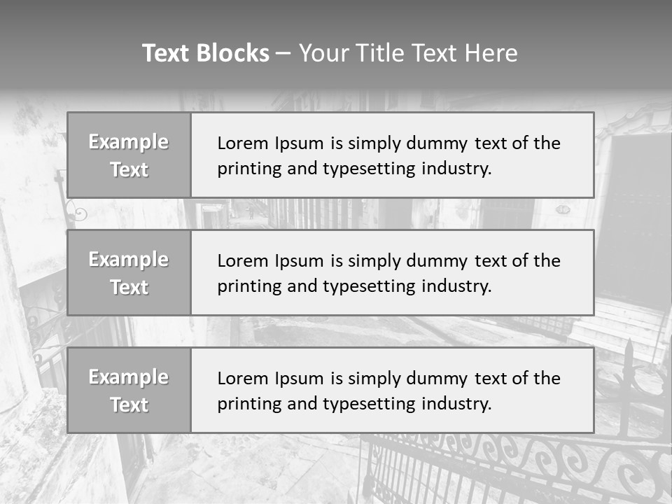 House Typical Damaged PowerPoint Template
