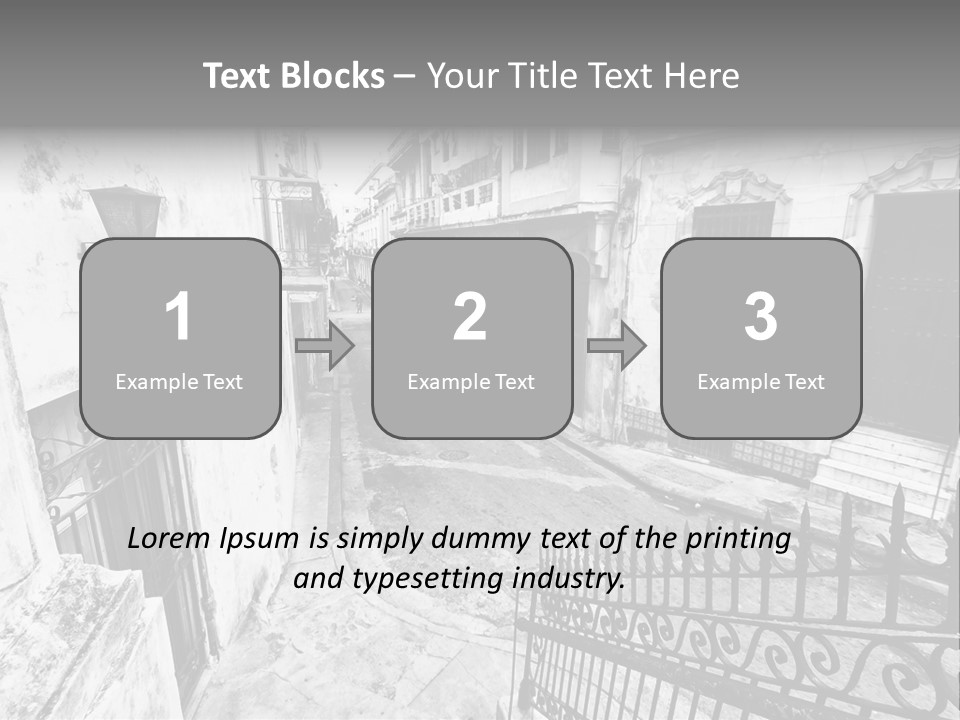 House Typical Damaged PowerPoint Template