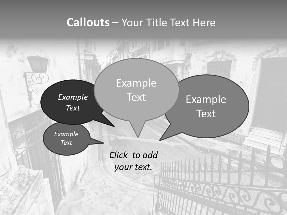 House Typical Damaged PowerPoint Template