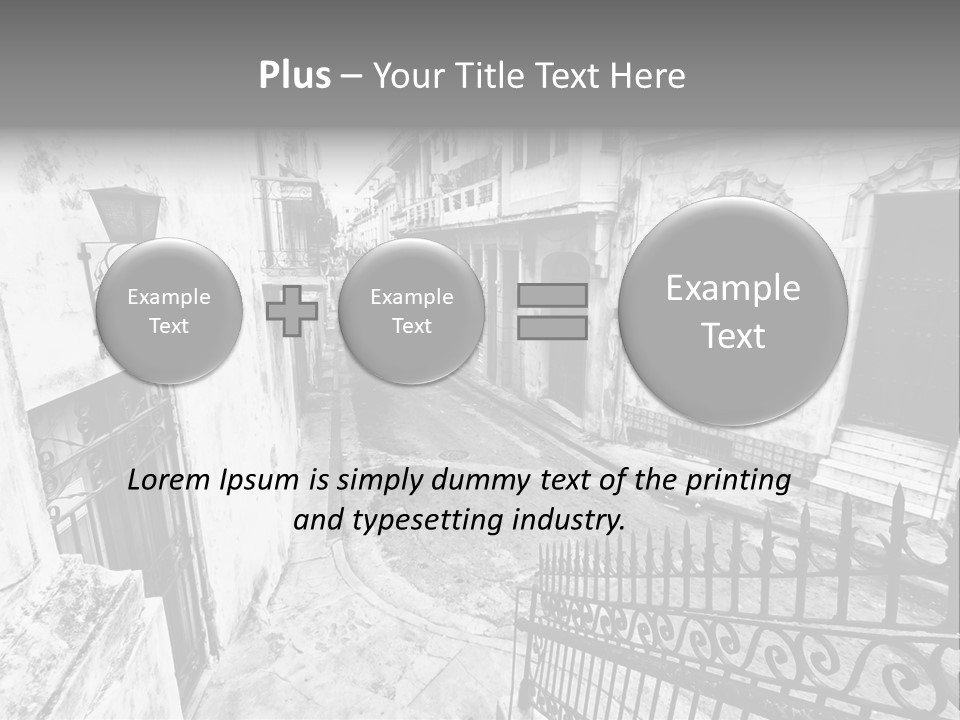 House Typical Damaged PowerPoint Template