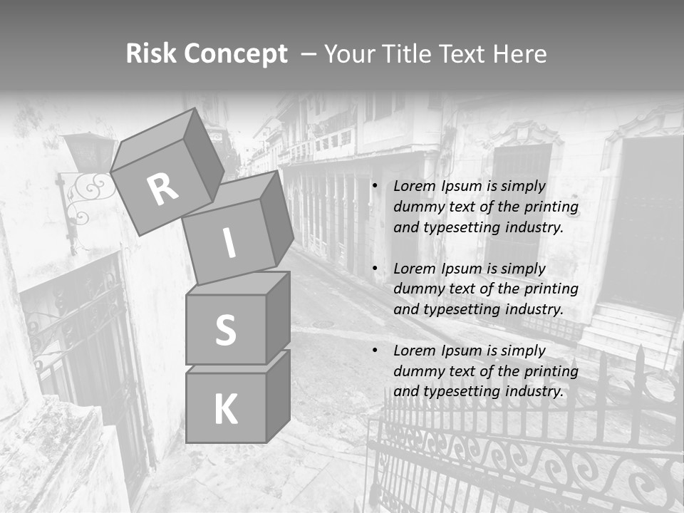 House Typical Damaged PowerPoint Template