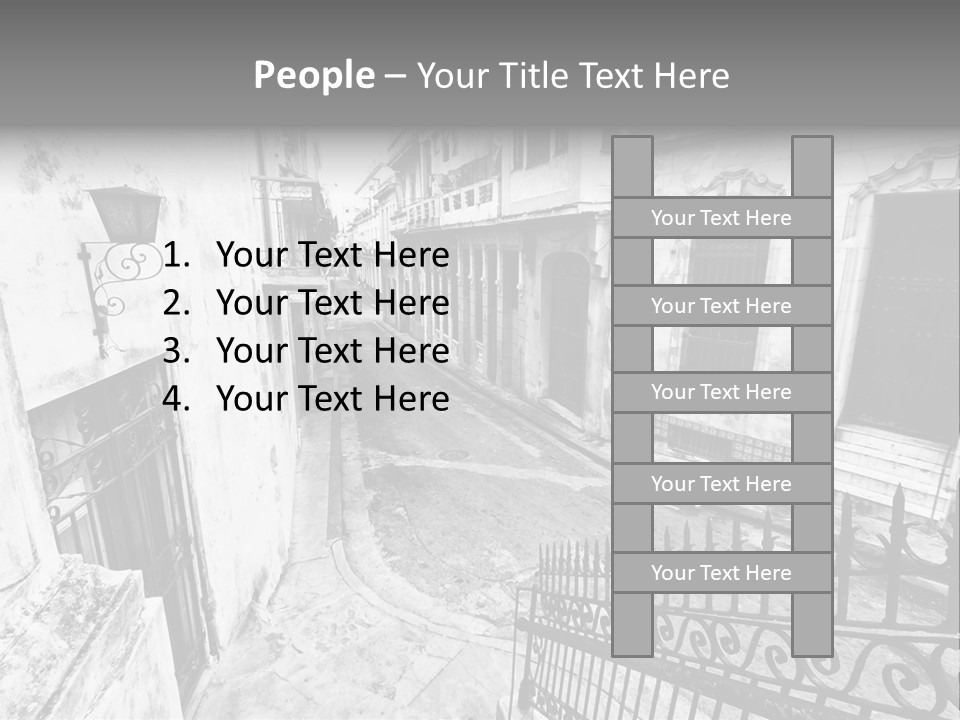 House Typical Damaged PowerPoint Template