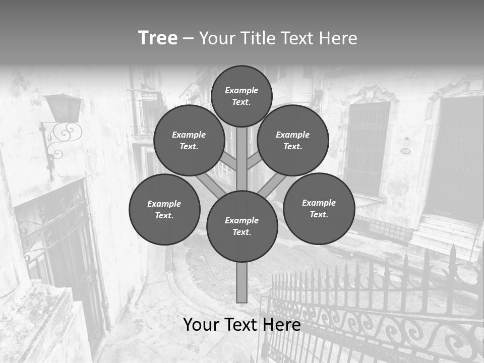 House Typical Damaged PowerPoint Template