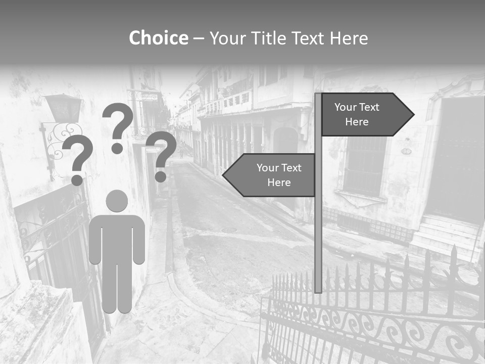 House Typical Damaged PowerPoint Template