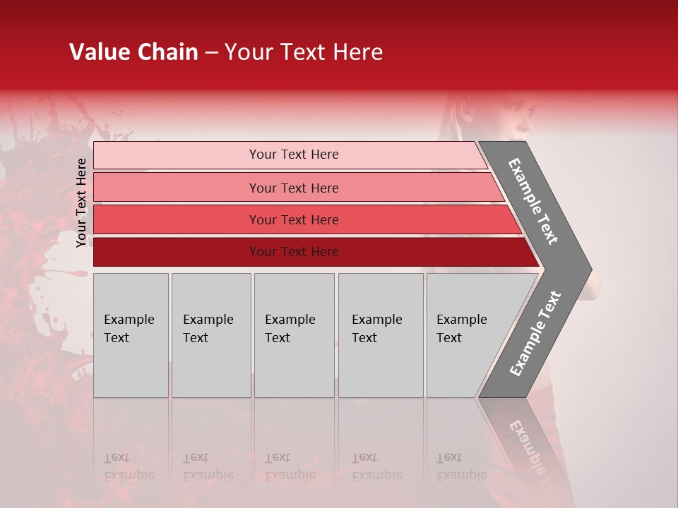 Female Water Blonde PowerPoint Template