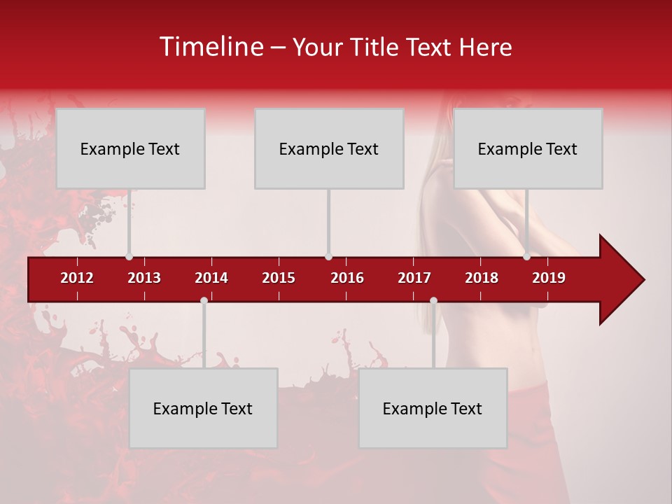 Female Water Blonde PowerPoint Template