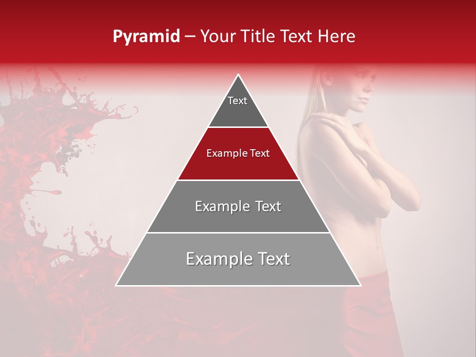 Female Water Blonde PowerPoint Template