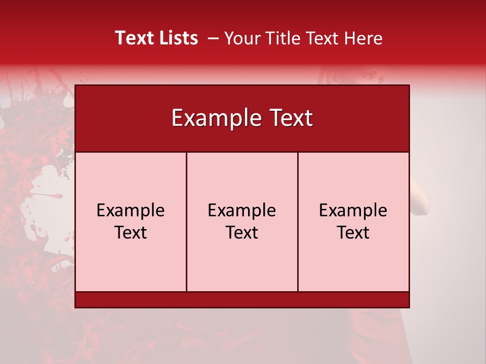 Female Water Blonde PowerPoint Template