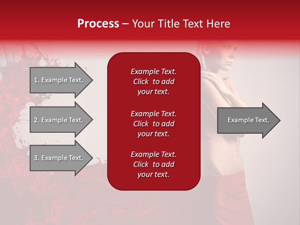 Female Water Blonde PowerPoint Template