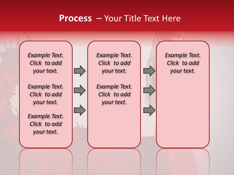Female Water Blonde PowerPoint Template
