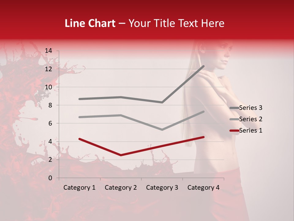 Female Water Blonde PowerPoint Template