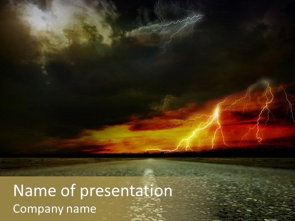 Intensity Ecology Danger PowerPoint Template