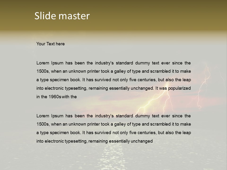 Intensity Ecology Danger PowerPoint Template