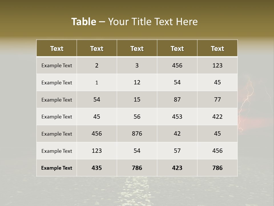 Intensity Ecology Danger PowerPoint Template