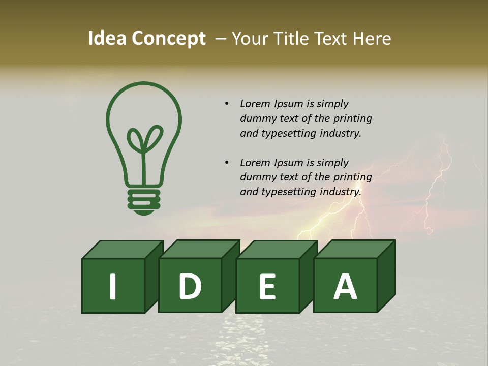 Intensity Ecology Danger PowerPoint Template