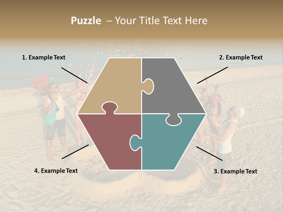 Coast Love Female PowerPoint Template