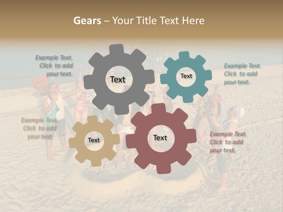 Coast Love Female PowerPoint Template