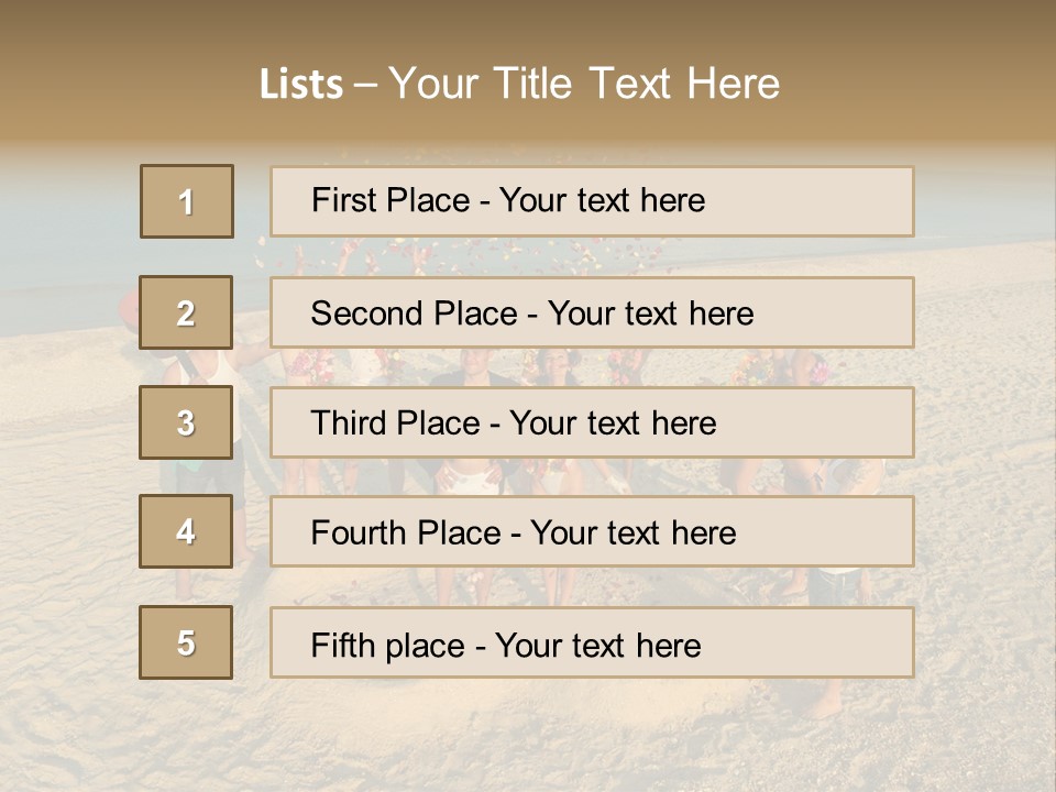 Coast Love Female PowerPoint Template