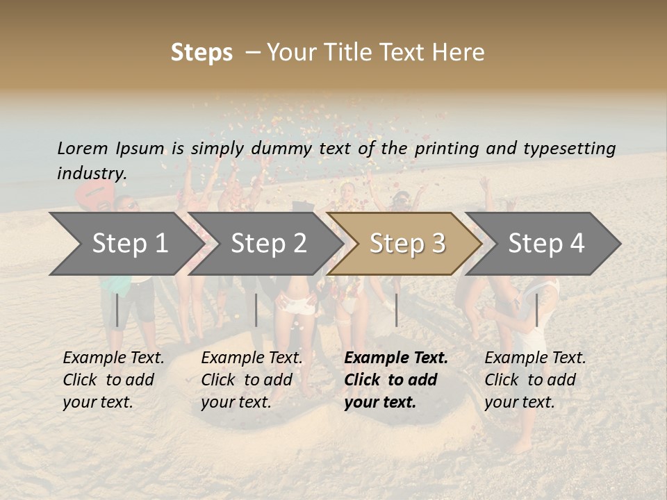 Coast Love Female PowerPoint Template