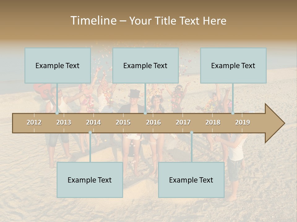 Coast Love Female PowerPoint Template