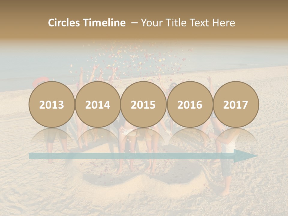 Coast Love Female PowerPoint Template