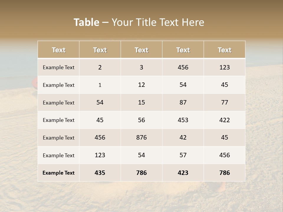 Coast Love Female PowerPoint Template