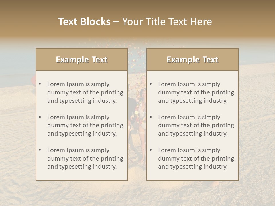 Coast Love Female PowerPoint Template