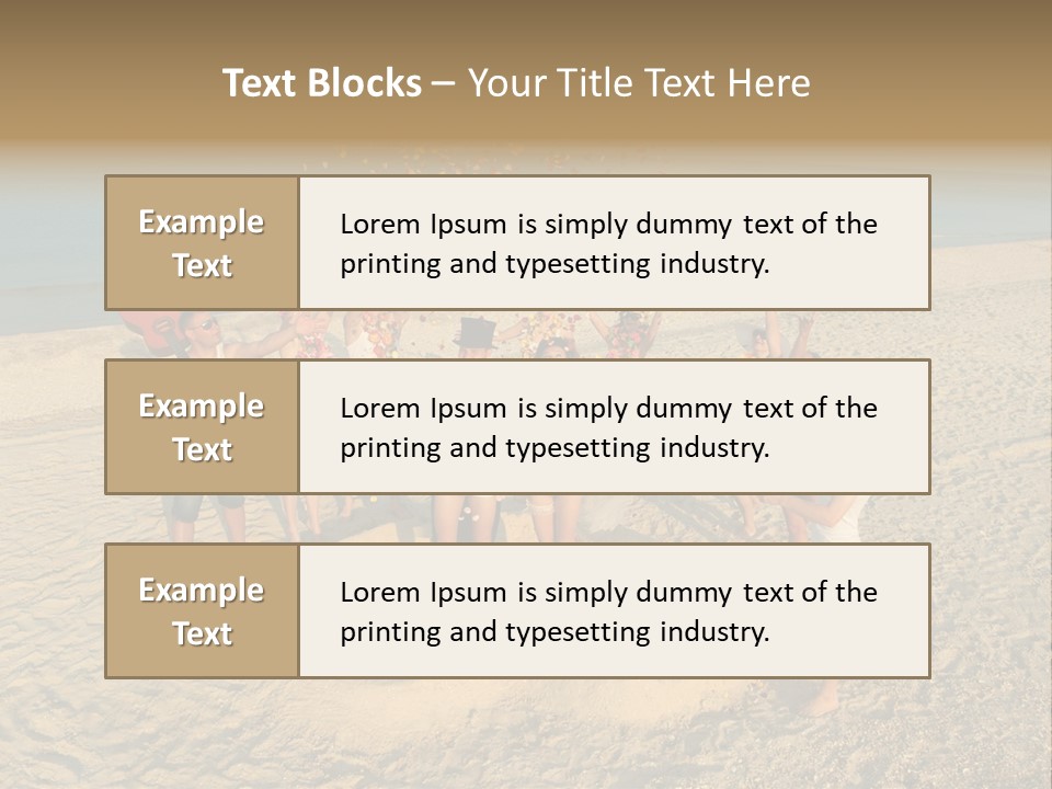 Coast Love Female PowerPoint Template