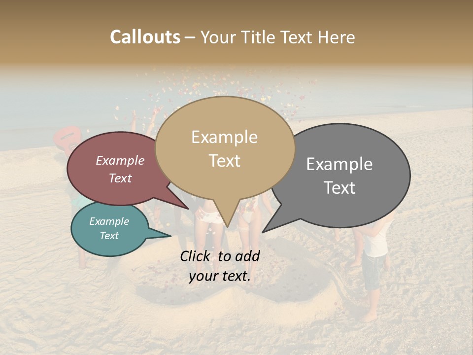 Coast Love Female PowerPoint Template