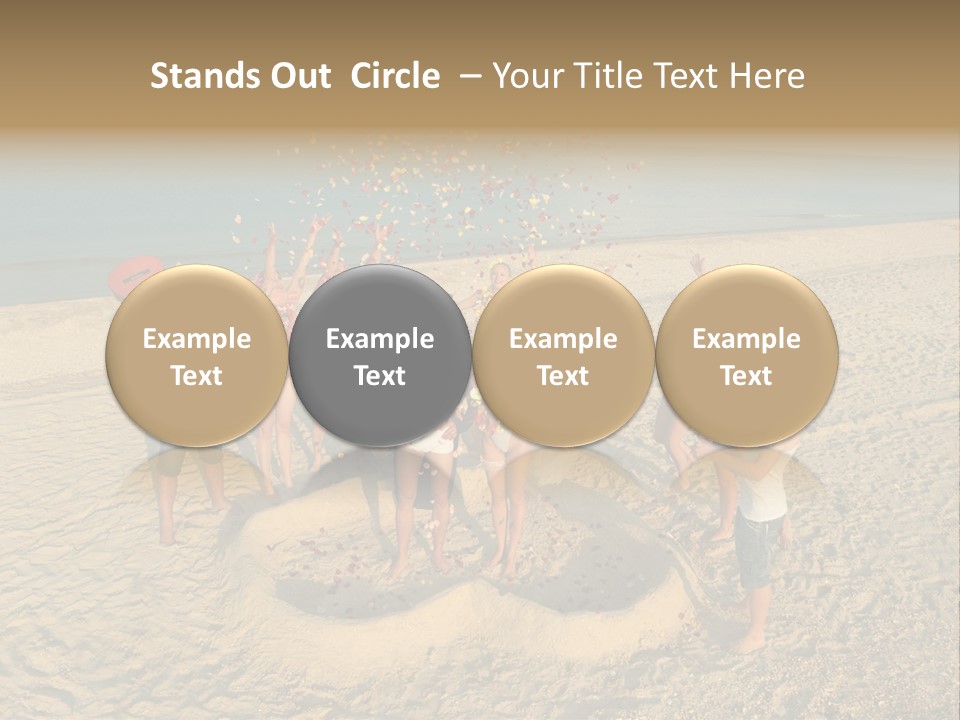 Coast Love Female PowerPoint Template