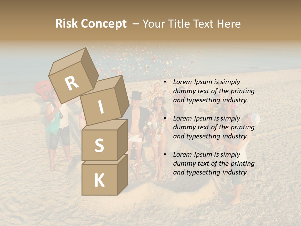 Coast Love Female PowerPoint Template