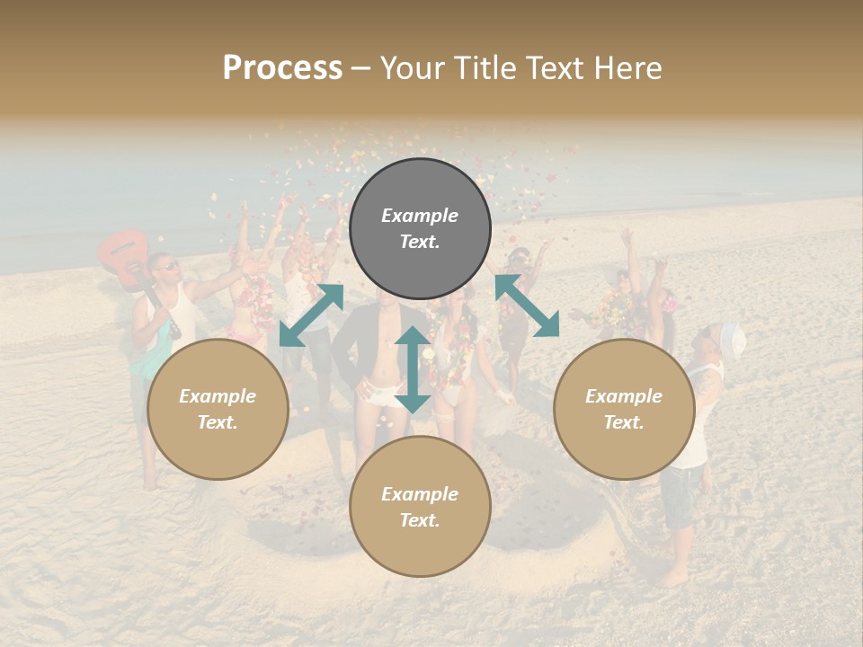 Coast Love Female PowerPoint Template