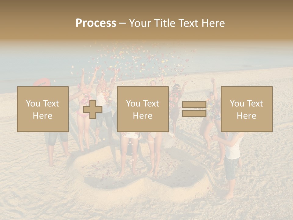 Coast Love Female PowerPoint Template