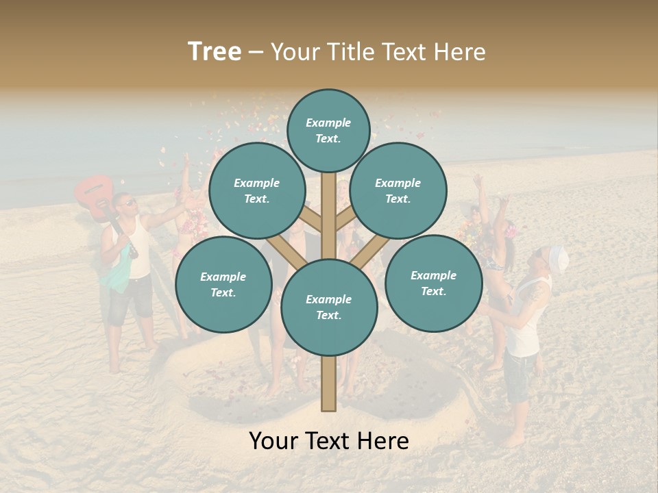 Coast Love Female PowerPoint Template