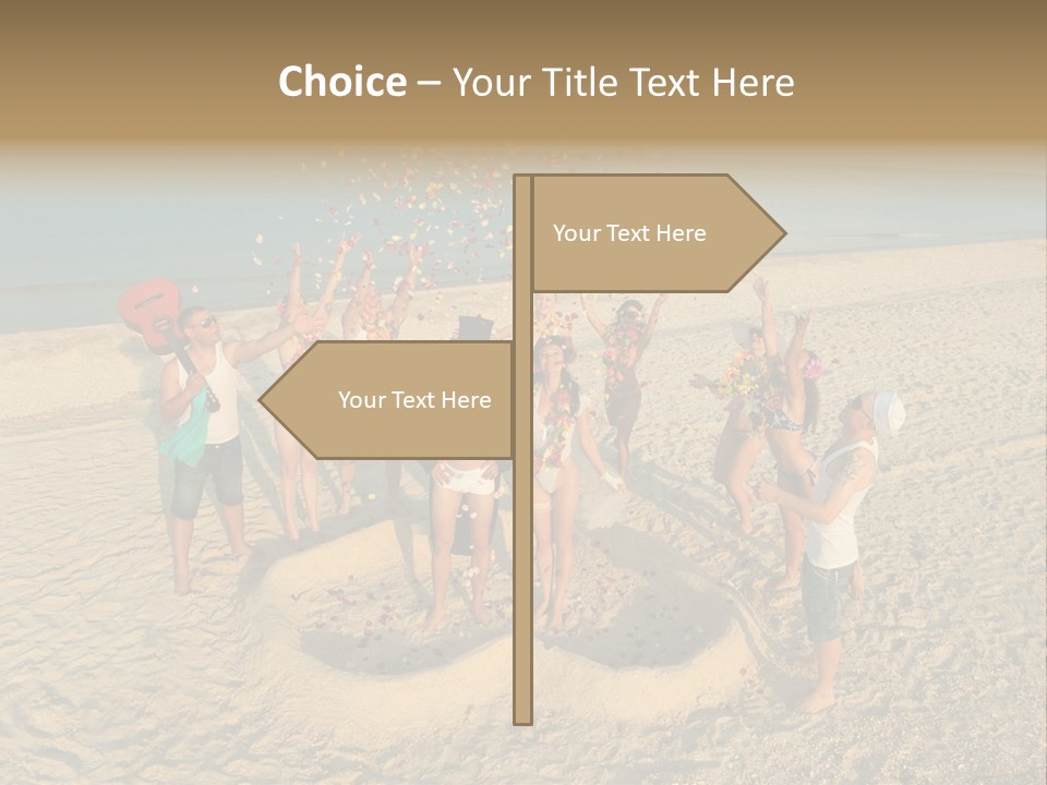 Coast Love Female PowerPoint Template