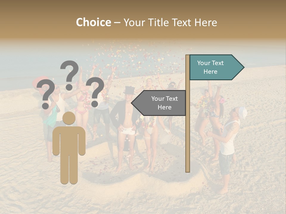 Coast Love Female PowerPoint Template