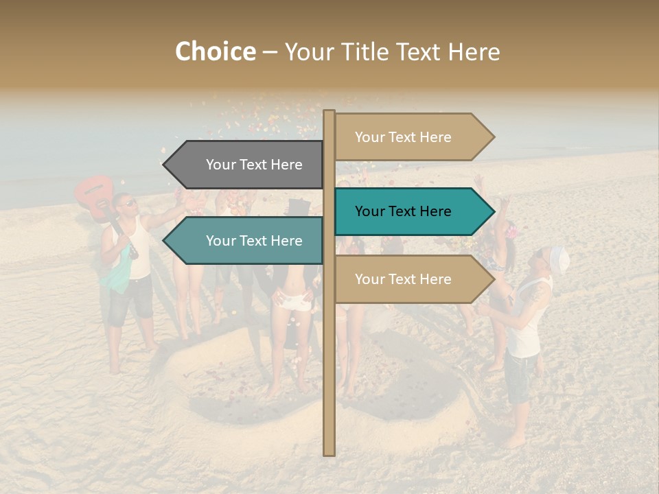 Coast Love Female PowerPoint Template