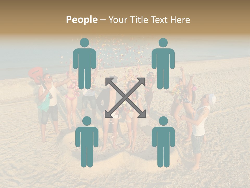 Coast Love Female PowerPoint Template