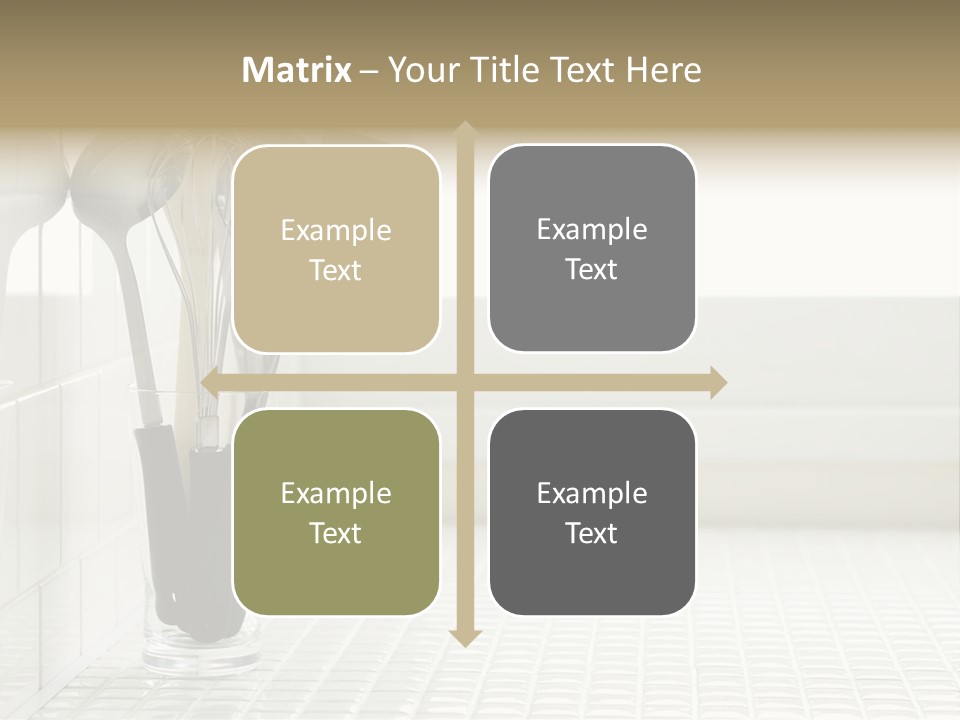 Whisk Silver Utensil PowerPoint Template