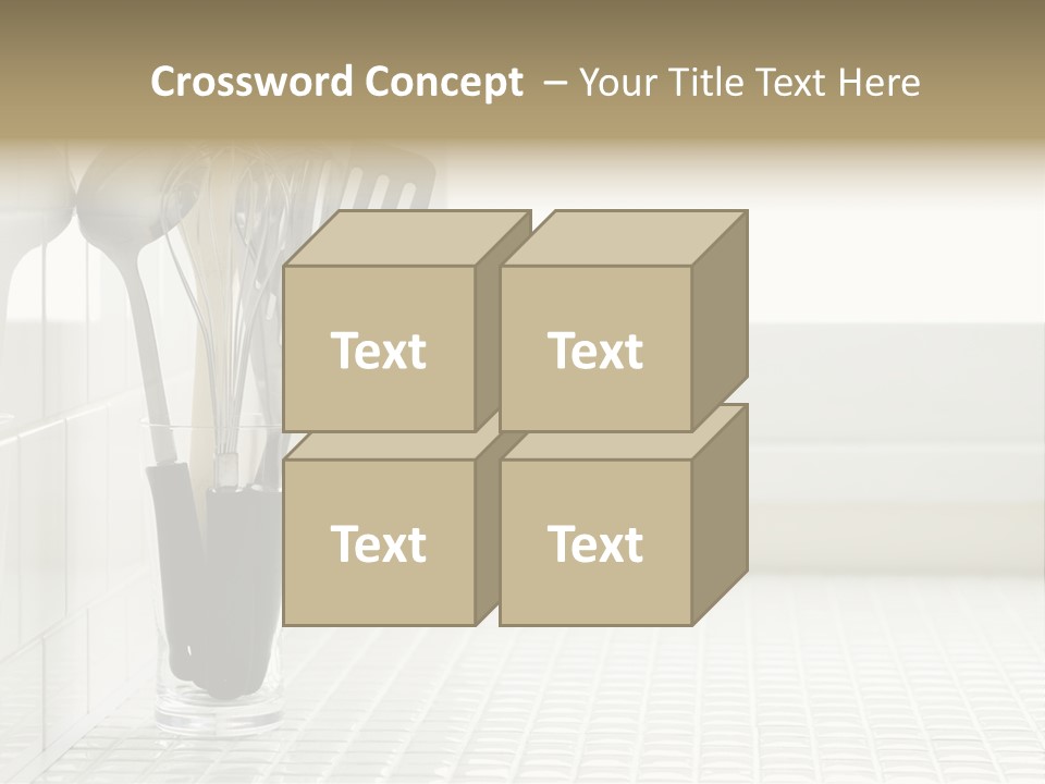 Whisk Silver Utensil PowerPoint Template