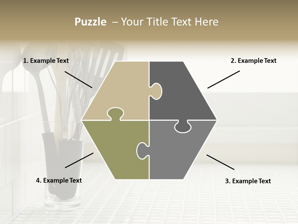 Whisk Silver Utensil PowerPoint Template