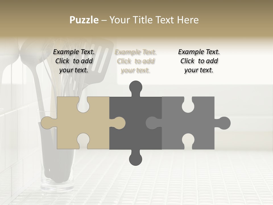 Whisk Silver Utensil PowerPoint Template