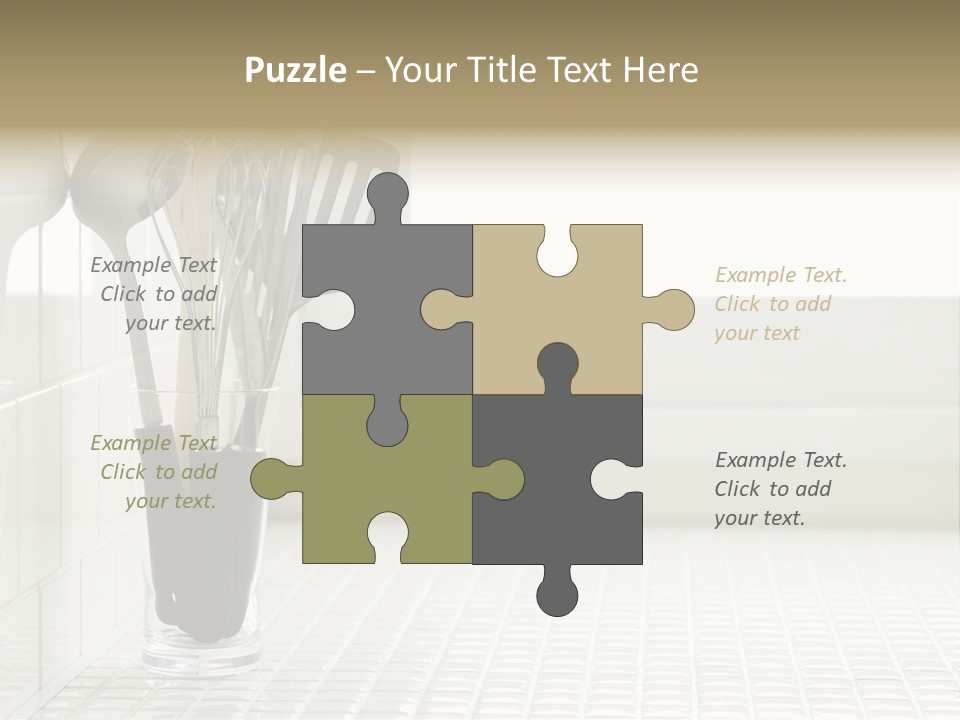 Whisk Silver Utensil PowerPoint Template