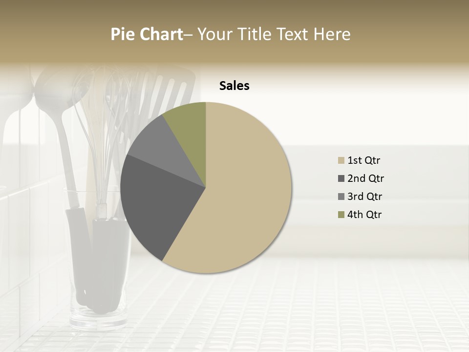 Whisk Silver Utensil PowerPoint Template