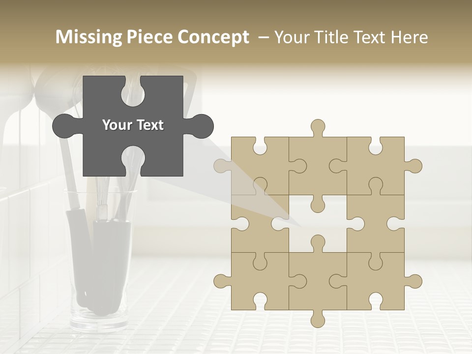 Whisk Silver Utensil PowerPoint Template