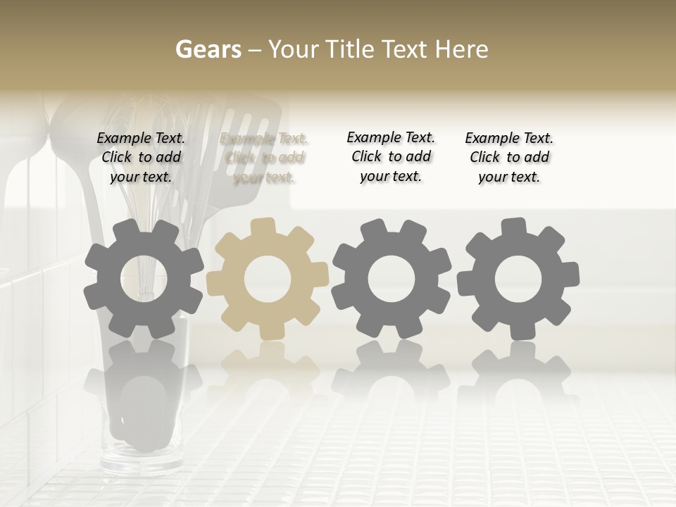 Whisk Silver Utensil PowerPoint Template