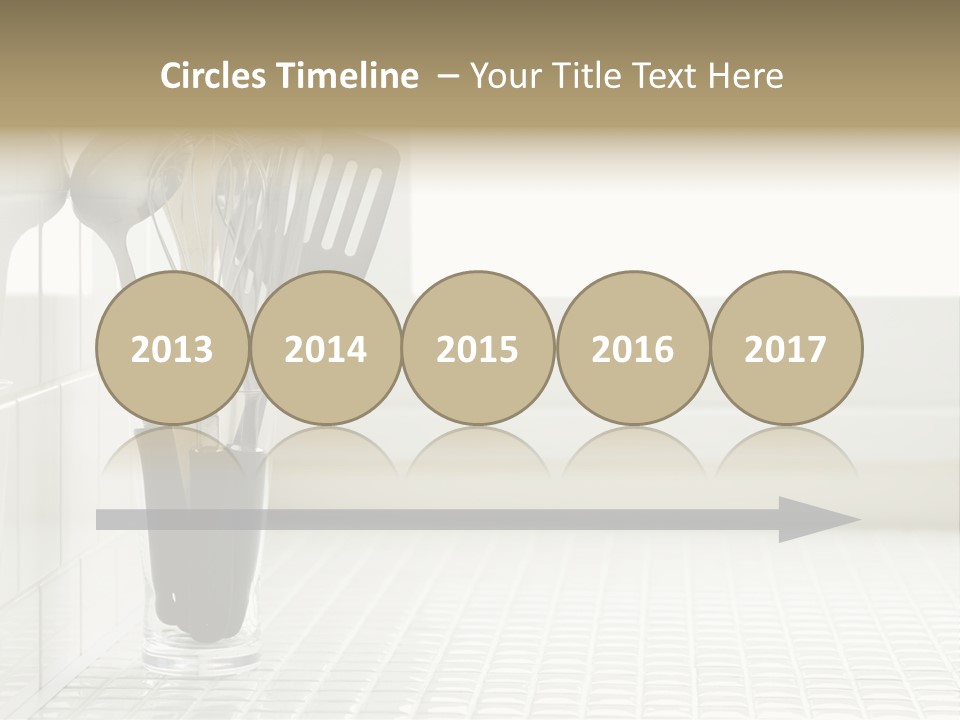 Whisk Silver Utensil PowerPoint Template