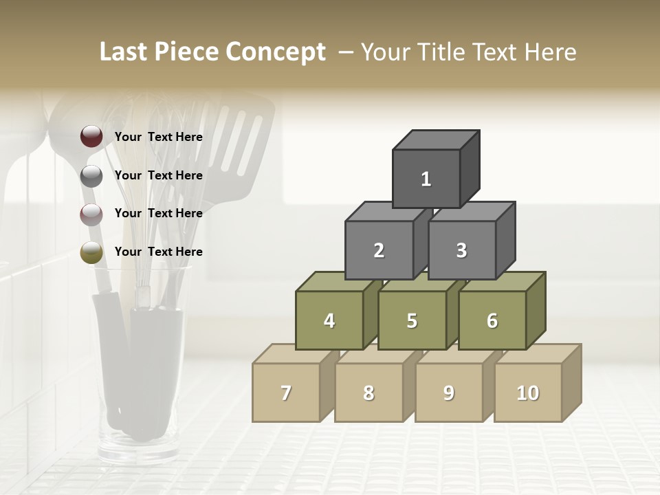 Whisk Silver Utensil PowerPoint Template